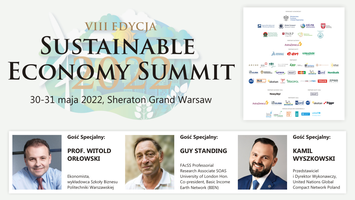 VIII edycja konferencji „Sustainable Economy Summit” już 30-31 maja 2022 w Warszawie!