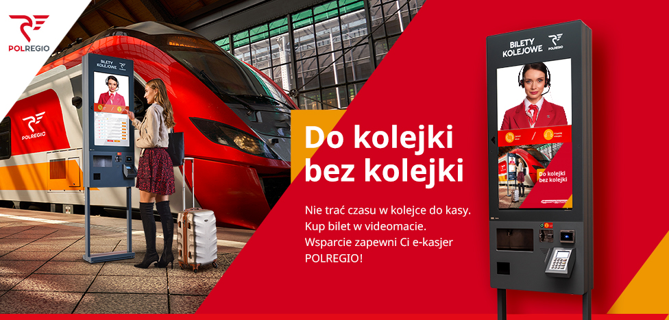 Największy w Polsce przewoźnik kolejowy startuje z videomatami do zakupu biletów. To pierwsze tak nowoczesne rozwiązanie na rynku