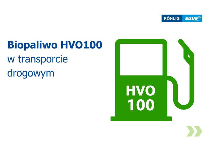 SUUS wykorzystuje biopaliwo HVO100 w transporcie drogowym