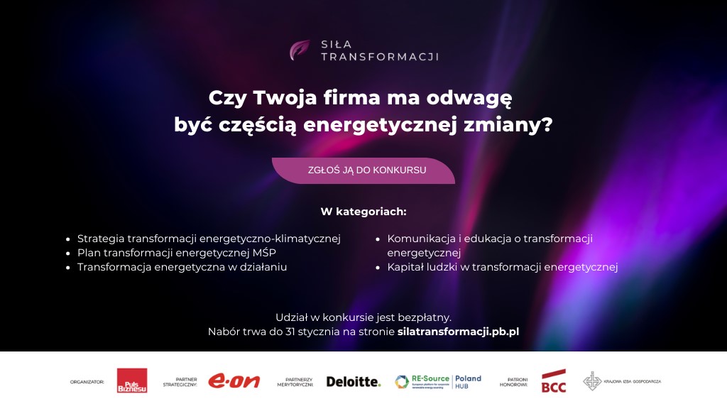 Energia zmian w polskim biznesie: rusza konkurs „Siła Transformacji”