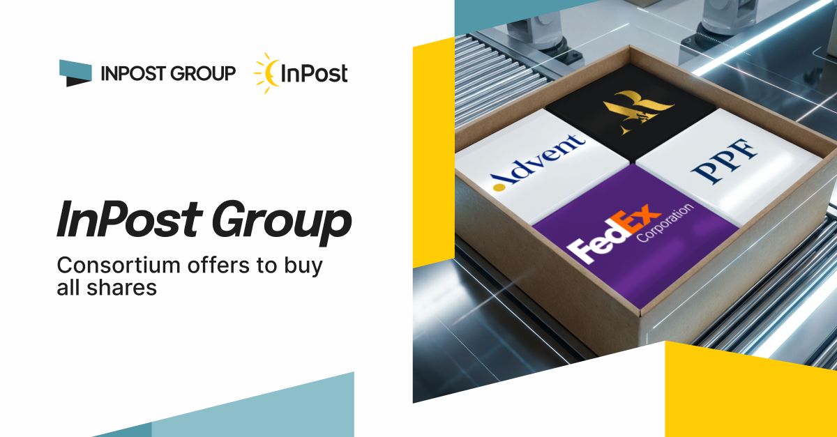 InPost w nowych rękach: konsorcjum FedEx, Advent i partnerzy przyspieszą ekspansję w Europie InPost w nowych rękach: konsorcjum FedEx, Advent i partnerzy przyspieszą ekspansję w Europie