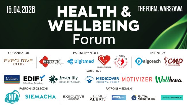 Health&Wellbeing Forum – prestiżowe spotkanie liderów biznesu poświęcone zdrowiu w pracy.