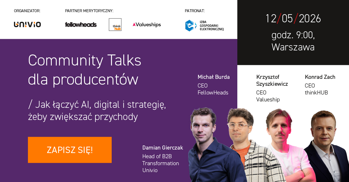 NASZ PATRONAT: Community Talks dla producentów