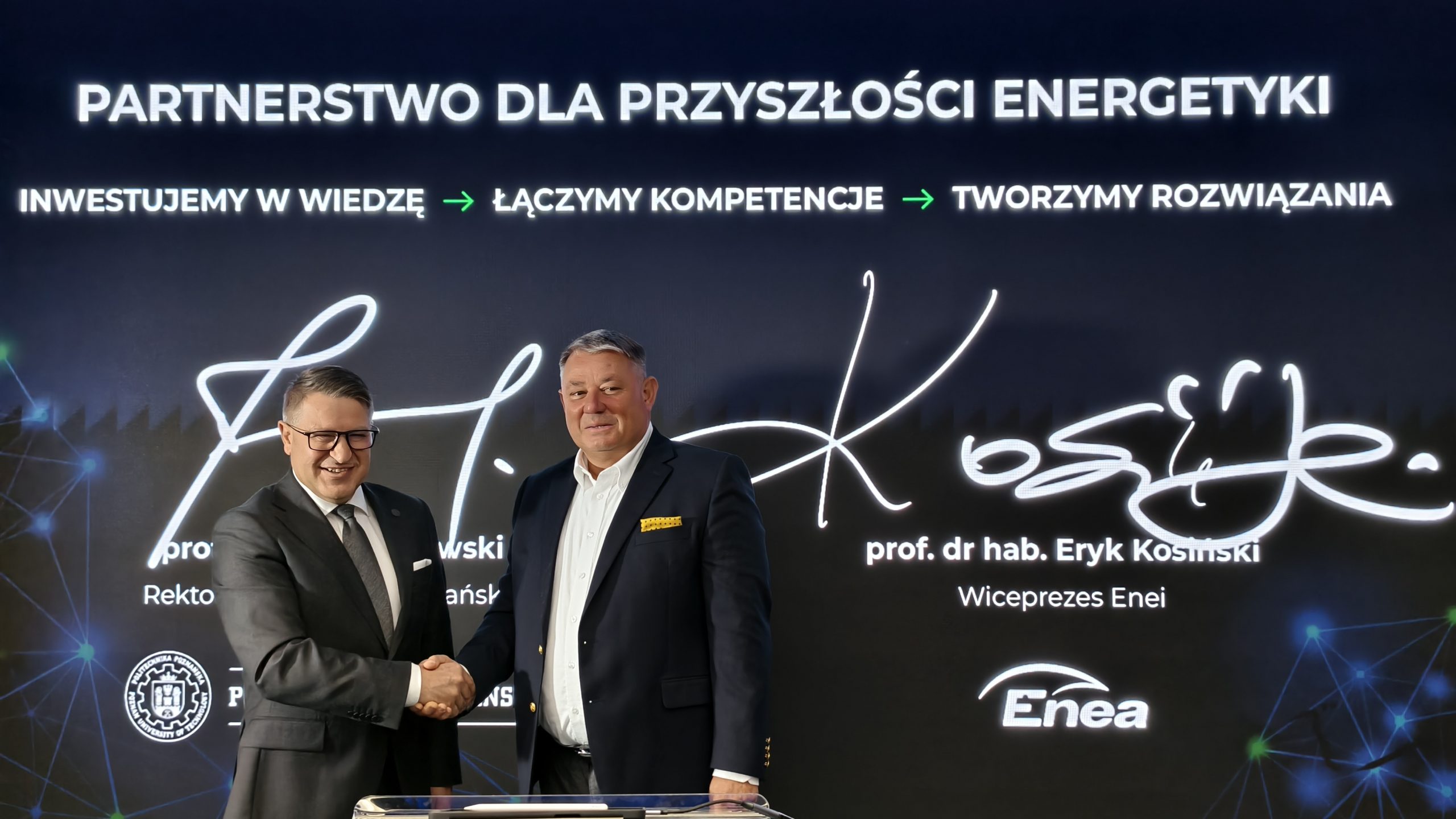 Enea i Politechnika Poznańska łączą siły, by rozwijać transformację energetyczną Polski Enea i Politechnika Poznańska łączą siły, by rozwijać transformację energetyczną Polski